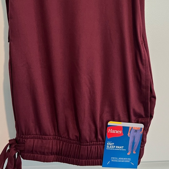 New-Hanes men’s tagless knit sleep pants, Super soft! Size large - Picture 3 of 3